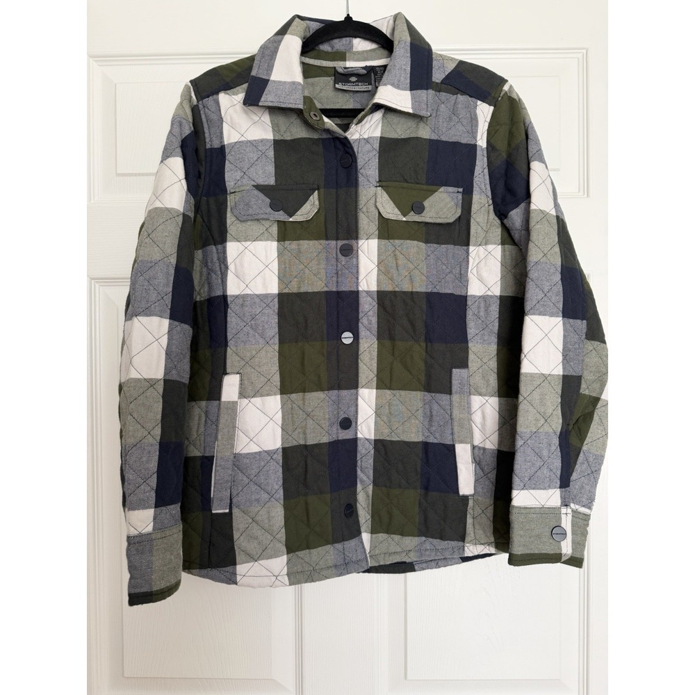 Stormtech Women's North Beach Quilted Plaid Shacket Insulated Jacket‎ M